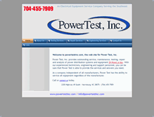 Tablet Screenshot of powertestinc.com